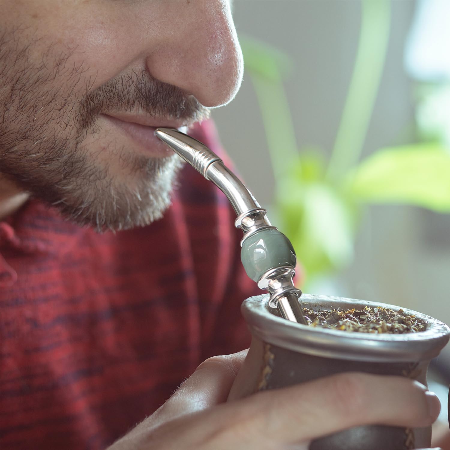 tobacco straw Amazon.com: Reusable Bombilla Yerba Mate Straw - Stainless Steel Removable  Spoon Style Filter with a Beautiful Bead - Metal Straw for Drinking Loose  Leaf Tea
