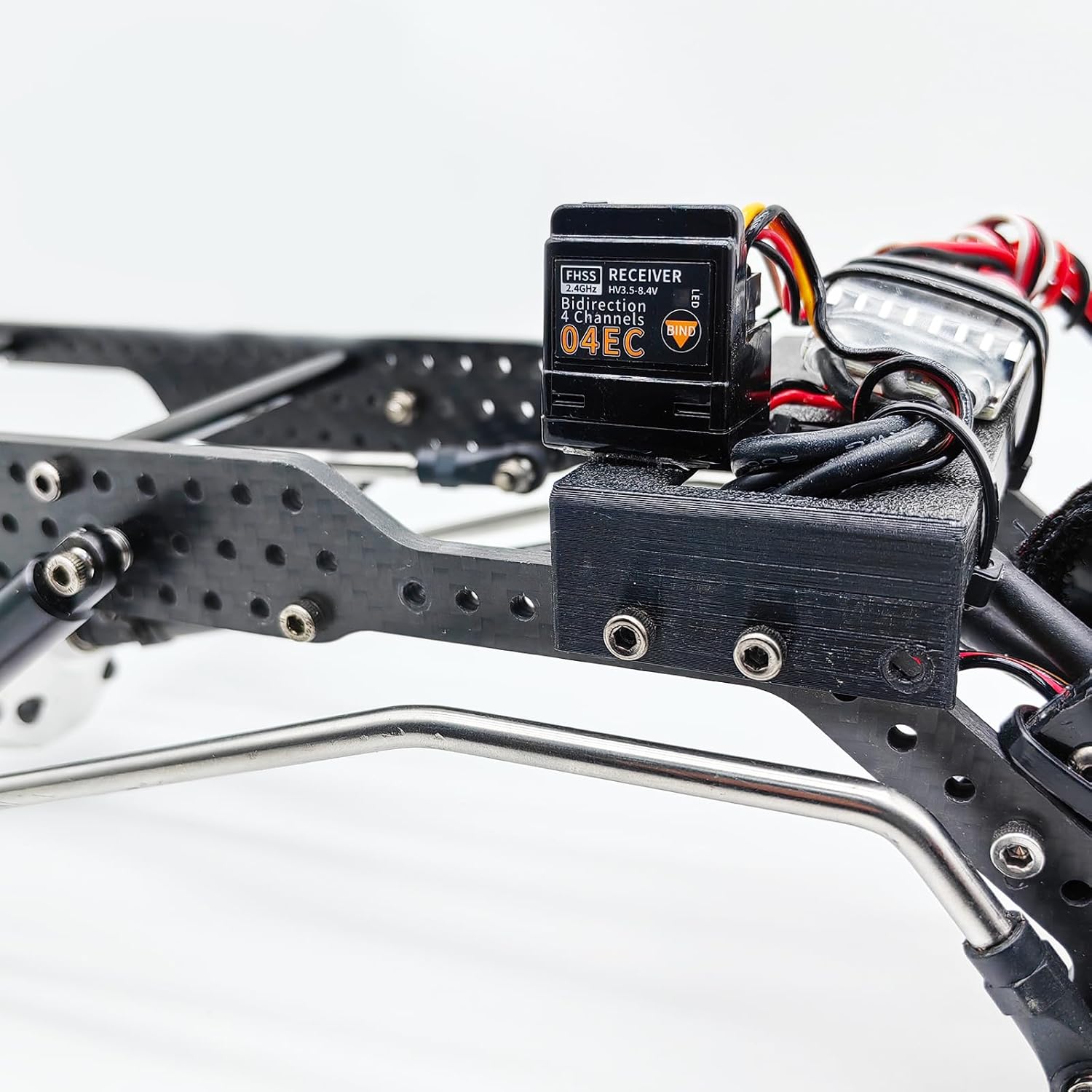 Receiver 04EC 2.4GHz 4CH S.BUS2 8.4V High Voltage Internal Antenna Compatible with FUTABA T-FHSS Transmitter for RC car,Truck,Rock Crawler and Boats (04EC Receiver)