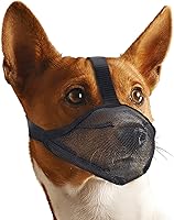 Vista 1 de Whongkidz - Bozal de malla para perros de tamaño extragrande, bozal de malla de aire con correas ajustables, protector bucal de perro de cobertura