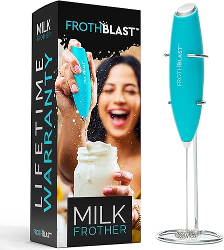 FrothBlast Espumador de leche de mano para máquina de espuma de café, batidor eléctrico para lattes, capuchino, frappé, matcha, chocolate caliente