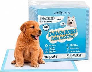 Edipets, Welpen Unterlagen, Welpentoilette, 45x60, Saugfähige Trainingsunterlagen, Einweg Toilettenmatte für Welpen, Puppy Training Pads (40 Stück)