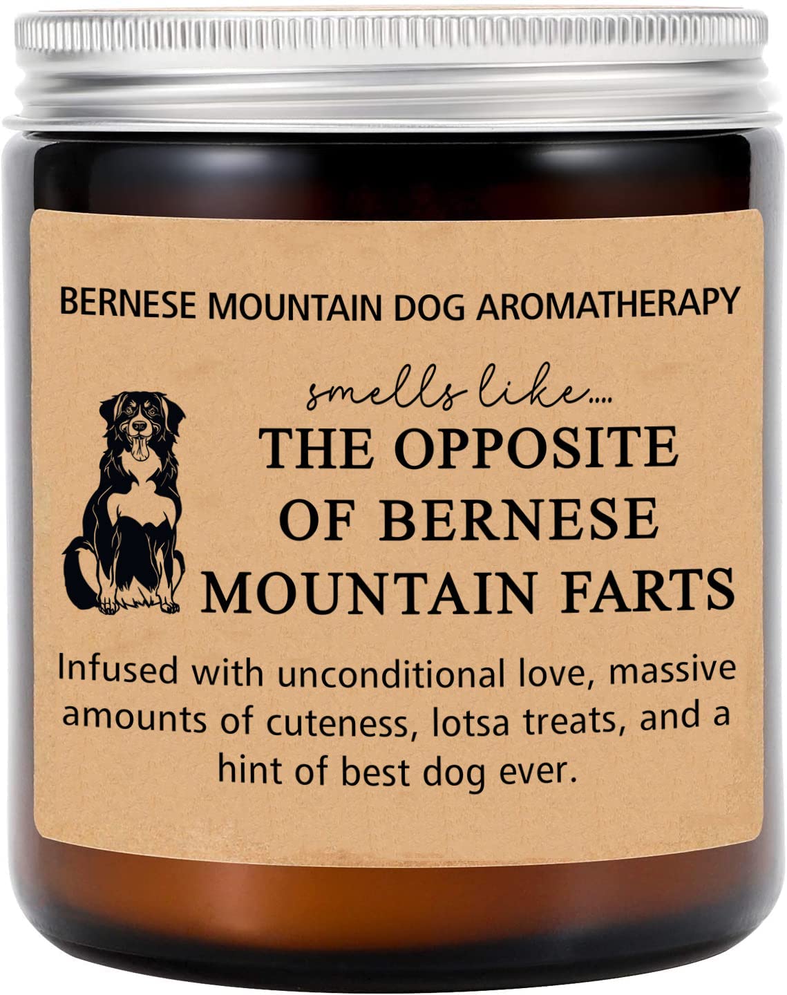 HTDesigns Bernese Mountain Dog Gifts - Bernese Mountain Dog Mom - Bernie Mom - Bernese Mountain Dog Candle - Bernese Mountain Dog Mothers Day Gift, 8oz