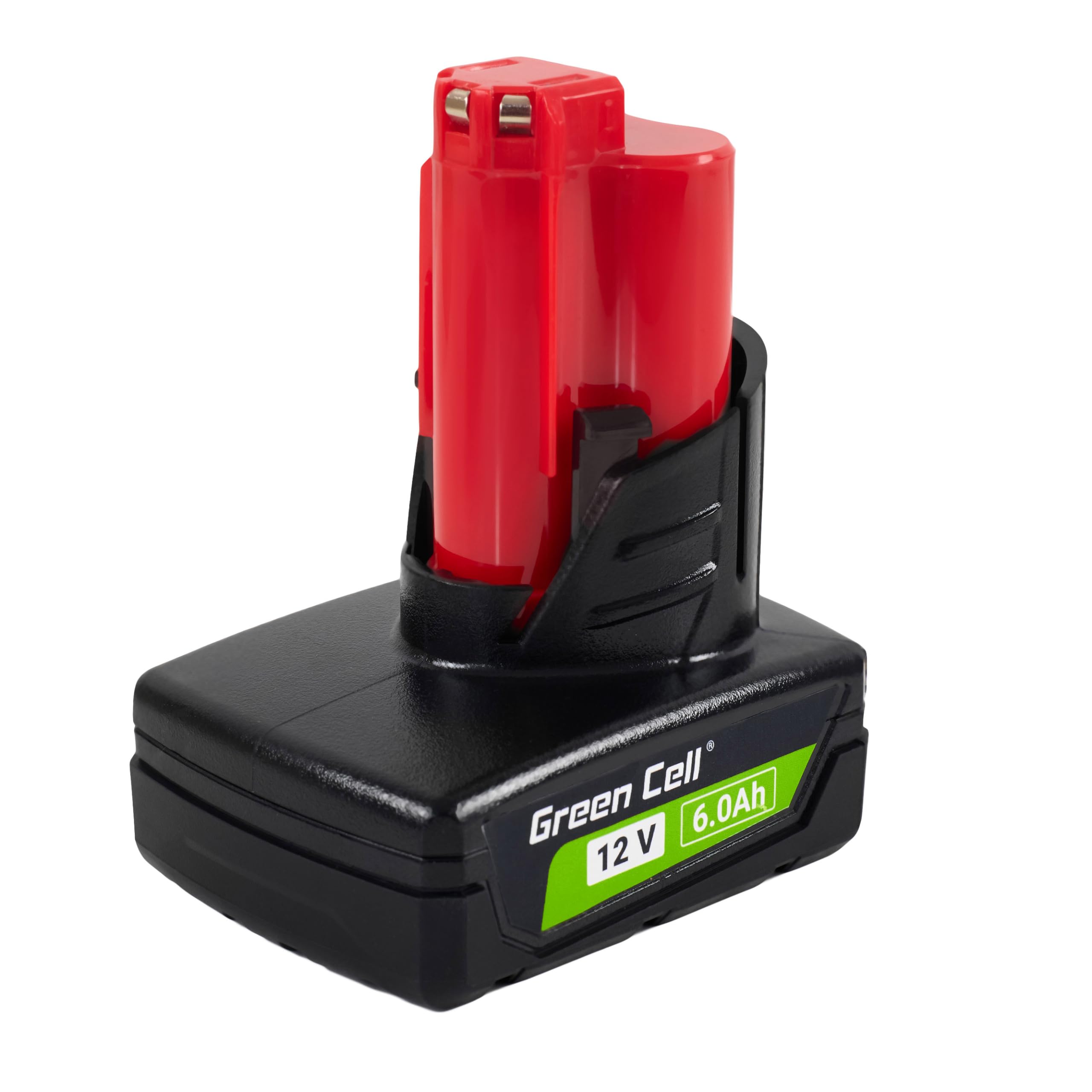 Batteria Green Cell 12V 6Ah Li-Ion per Elettroutensili Milwaukee M12 — Sostituzione di Alta Qualità, Efficiente e Affidabile 4932451388, Alimentazione Duratura