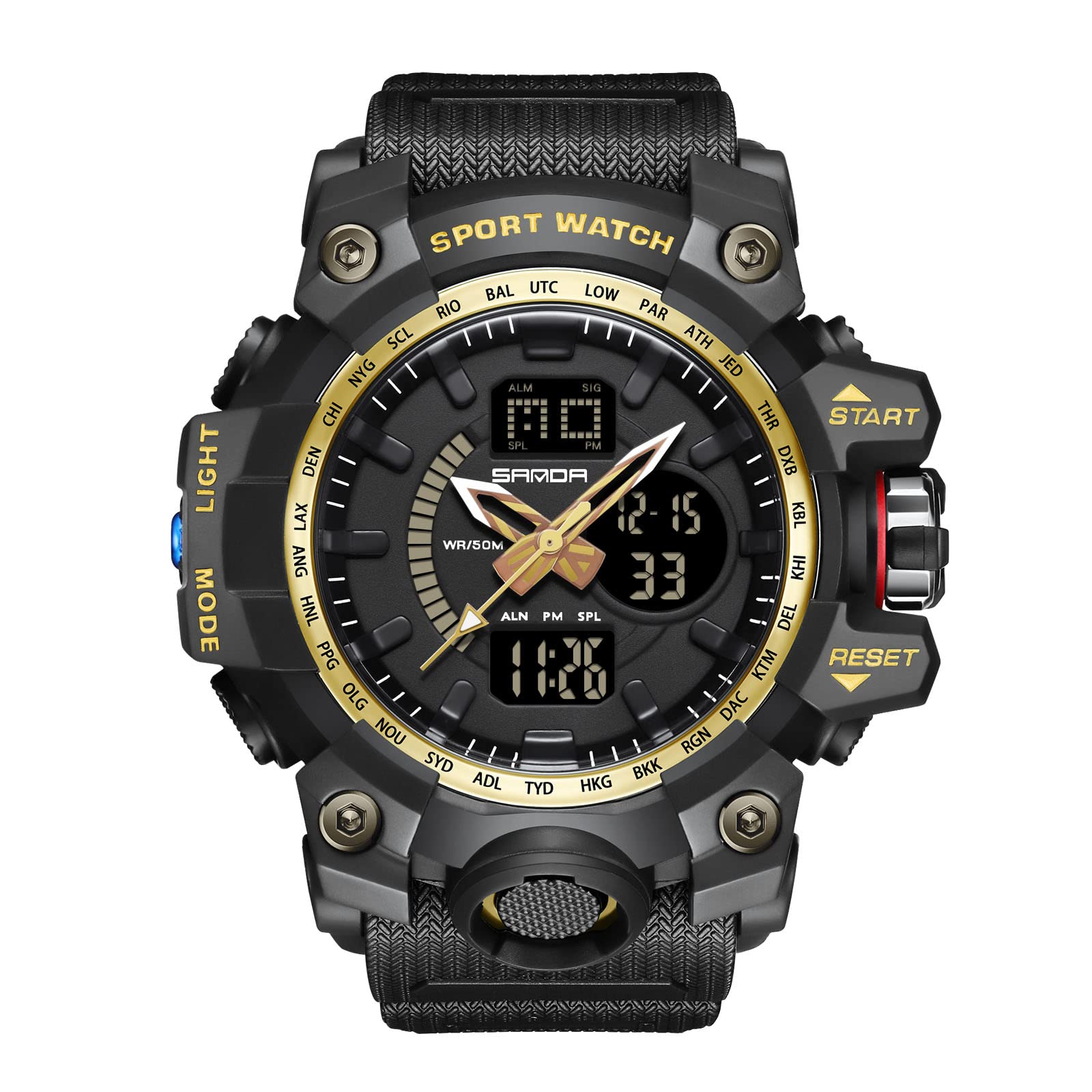 RORIOS Relojes Mujer Hombre Digital Unisex Reloj Militares Deportivo Relojes de Pulsera Multifuncional Impermeable Reloj para Hombre Mujer