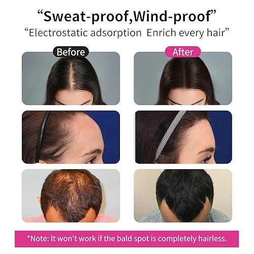 Miniatura 6 de Sevich Fibras capilares, recambio original, fibras de queratina natural, para cabello fino, 3.53 onzas, color marrón medio