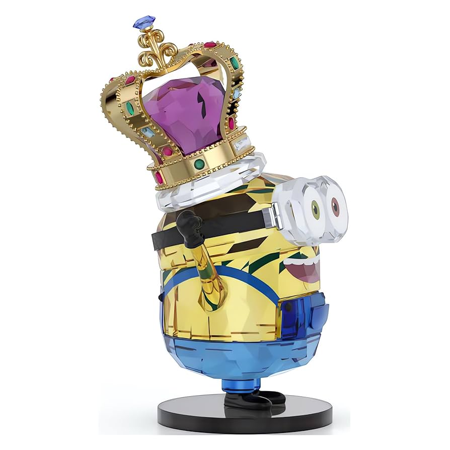 スワロフスキー☆新品 ミニオンズ ボブ スワロフスキー フィギュア ミニオンズ キング ボブ クリスタル