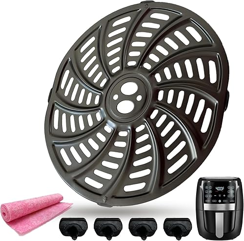 Bandeja de repuesto para freidora de aire de 5 cuartos de galón para freidora de aire Gourmia GAF556, parrilla de freidora de aire antiadherente