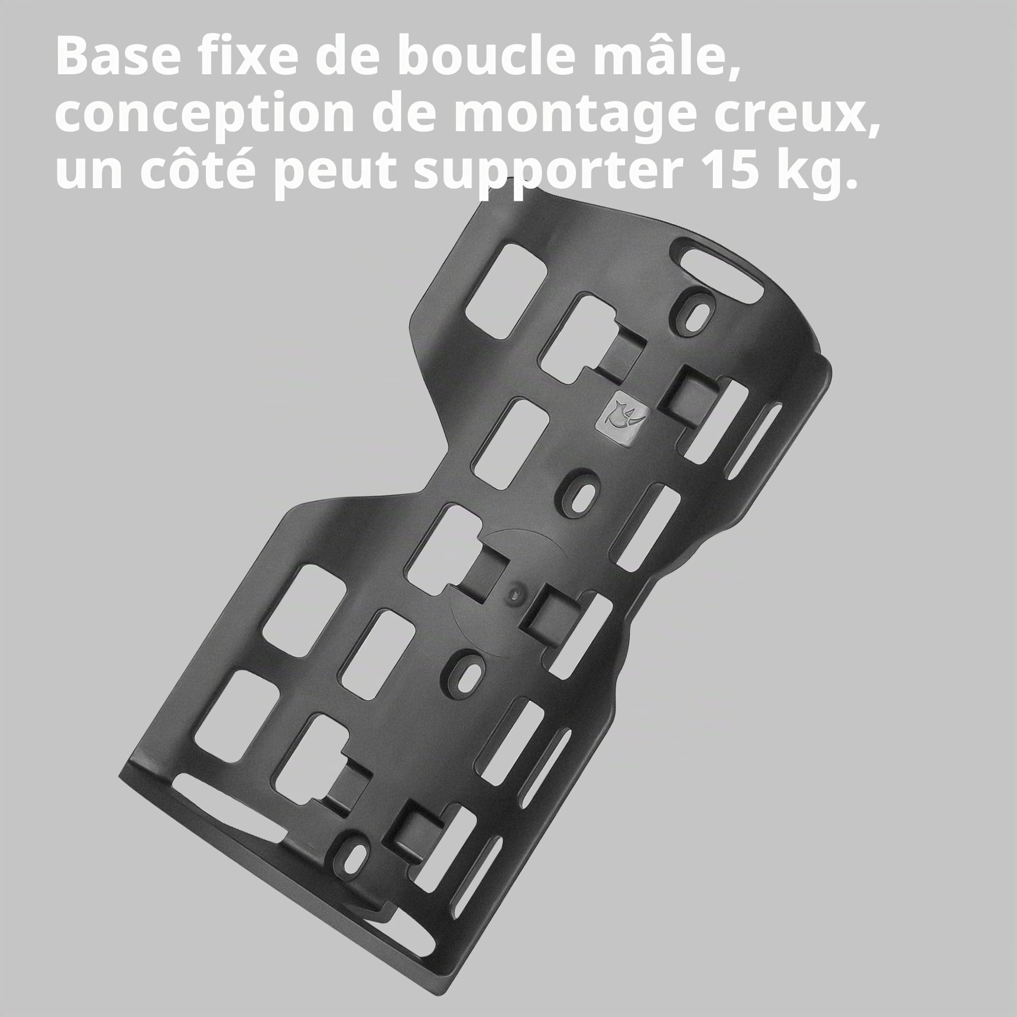 Rhinowalk Sacoche de fourche de vélo, 6,5 l, étanche, avec fermeture par enroulement, montage avec vis ou sangles, sacoche de roue avant robuste, pour VTT, gravel et touring, noire