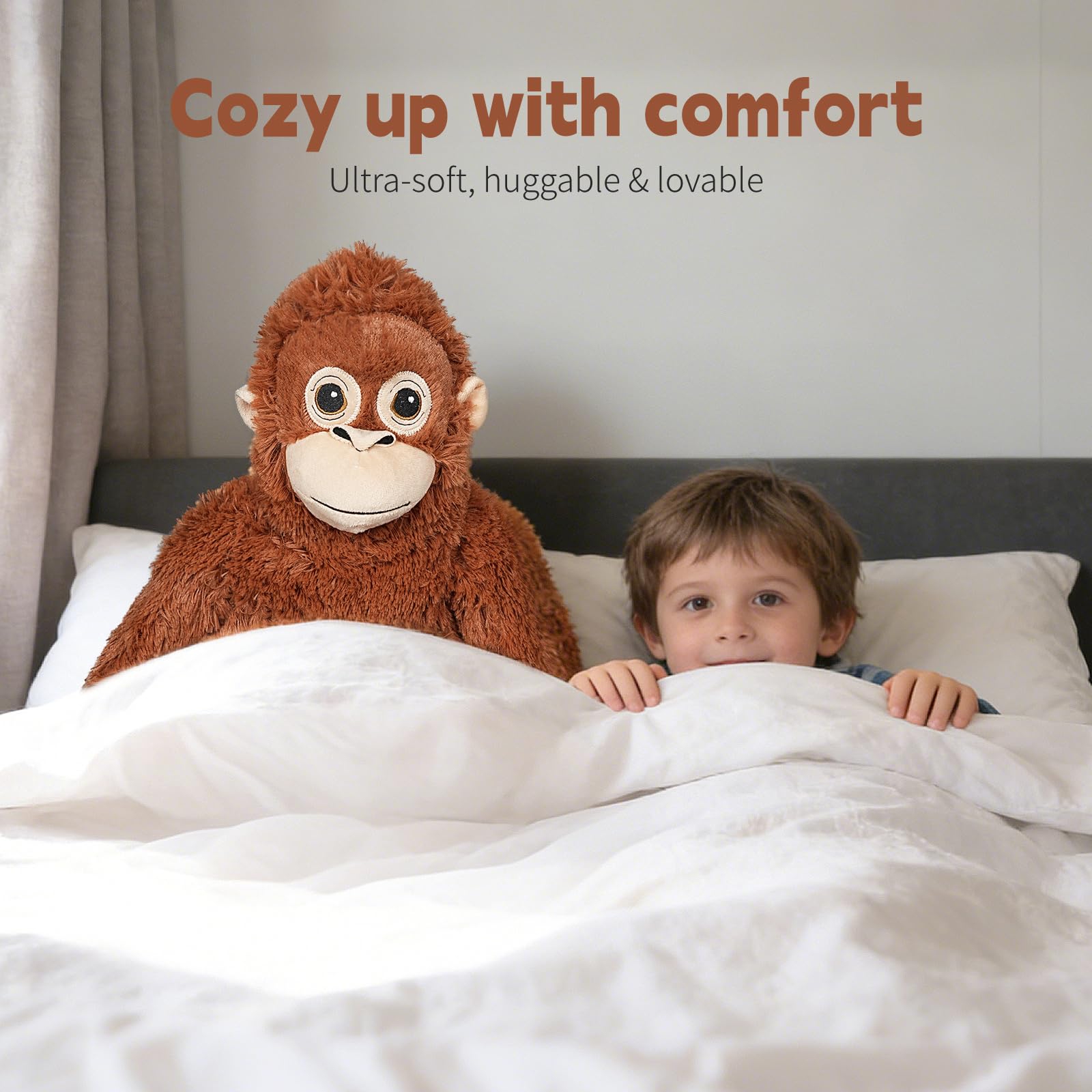 Punch Monkey Plush - 23.6 Inch Punch The Monkey Stuffed Animal, Hanging on Bags or Neck Orangutan Plush, Great Gift for Boys Girls Kids Fans - 5