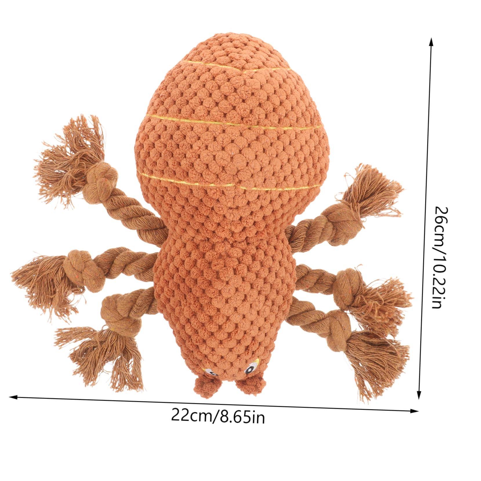 MERRYHAPY Halloween Rope Spider Dog Interactive Chewing for Dogs Durable Puppy Plaything Pet Companion for Chewing and Tugging