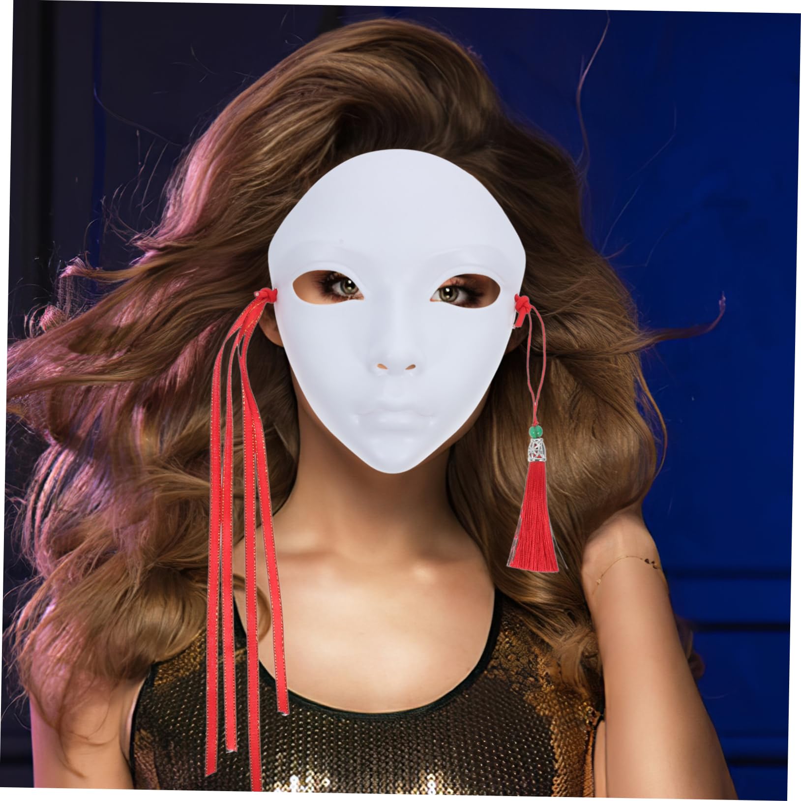 TOYANDONA 2pezzi Maschera Bianca Vuota Per Maschera Da Dipingere Per Cosplay e Festival Di Maschere Per Halloween e Masquerade Creatività e Divertimento Assicurati