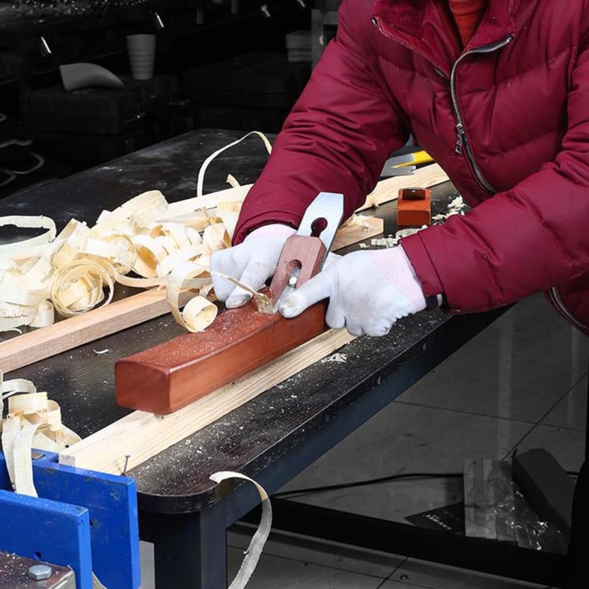 Cepilladora de Madera Manual para Carpintería, Acero y Madera