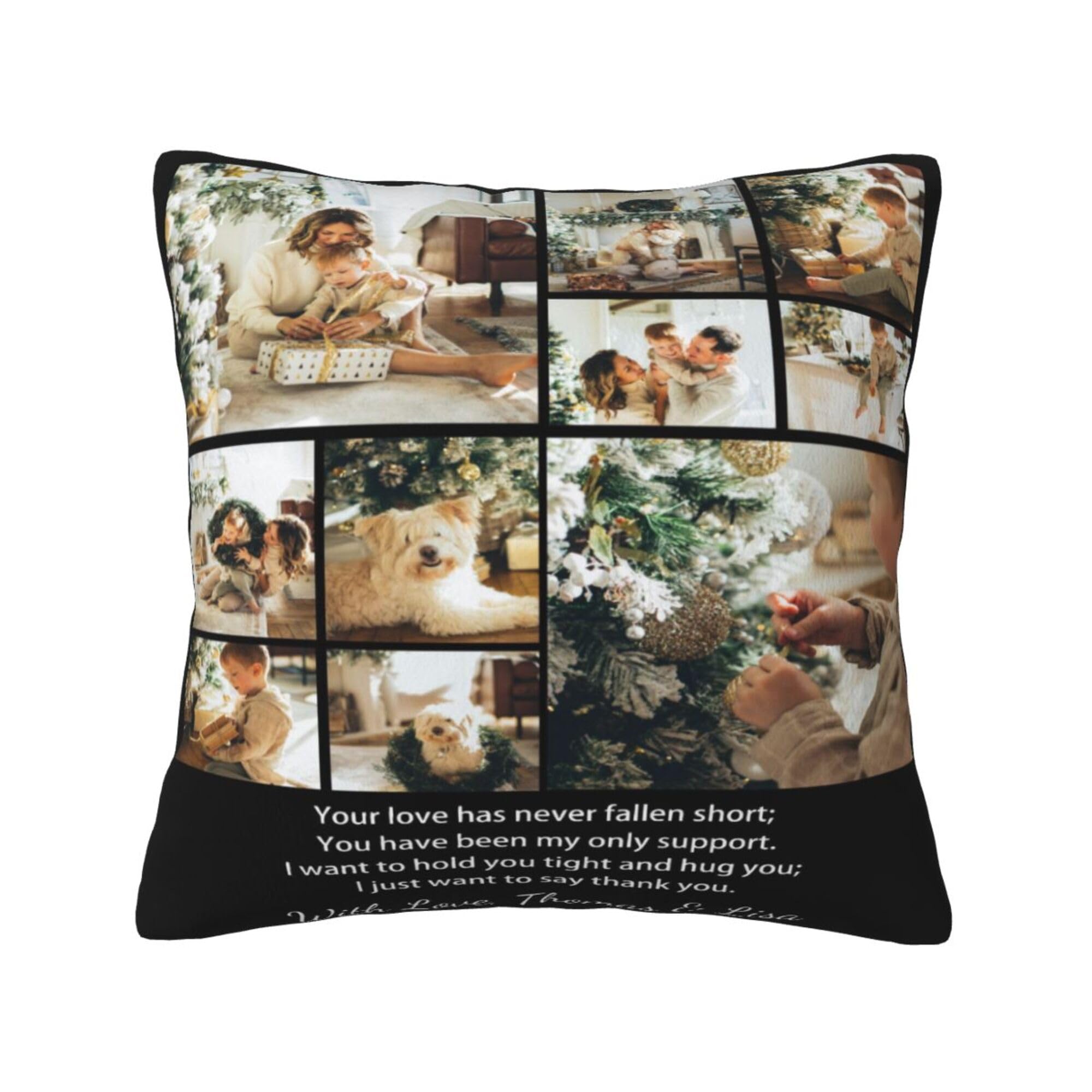 NGGBBDYGB Customized Pillow Case With Name Personalized Pillows 18x18 Face Shaped Pillow Pet Gift