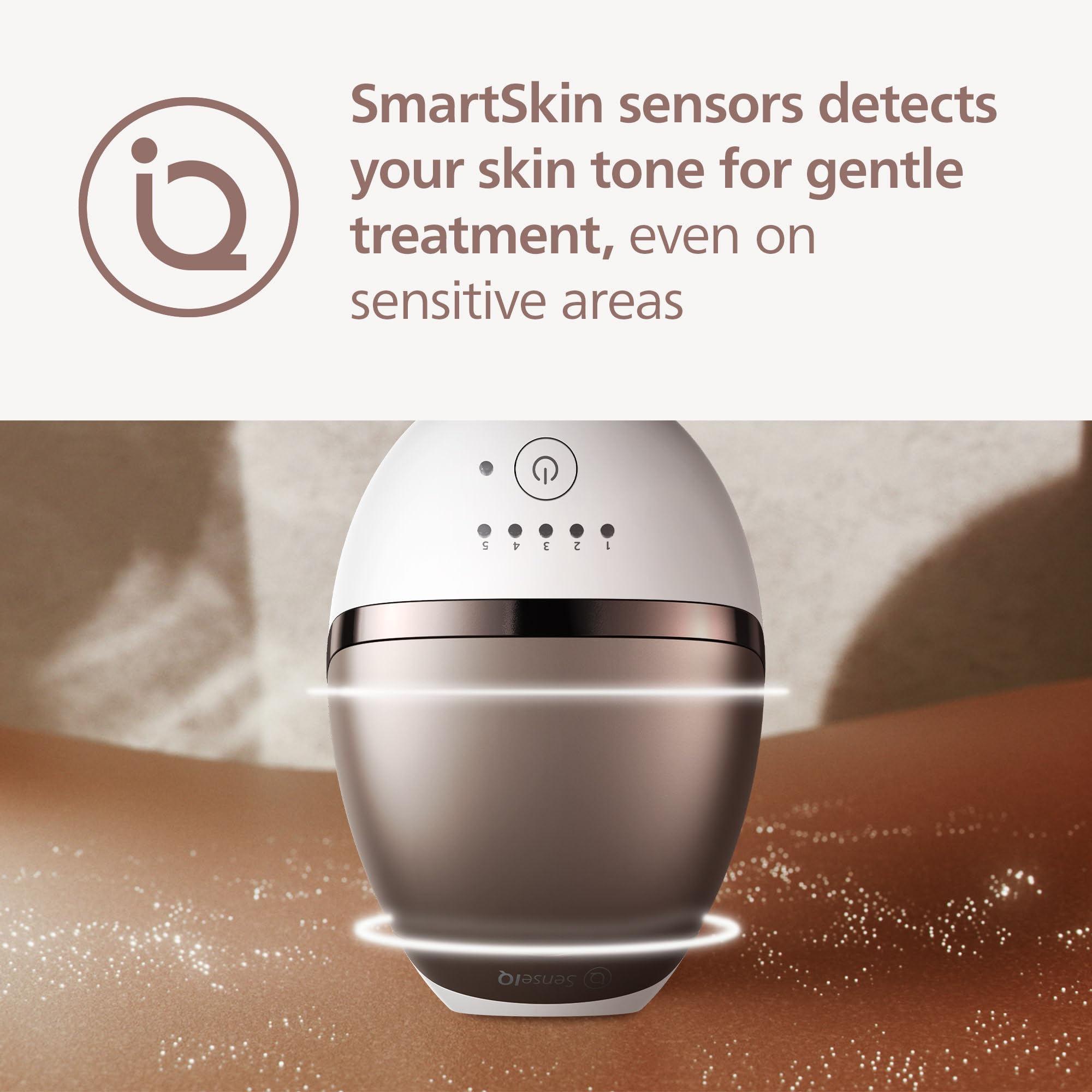 Philips Lumea 8000 Series IPL Hair Removal Device, Permanent Laser Hair Reduction for Women & Men, Easy and Comfortable Use at Home, SenseIQ, 3 Attachments for Body, Face, Intimate, BRI937/03