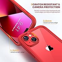 Vista 27 de Diaclara - Funda diseñada para iPhone 15 Plus de 6.7 pulgadas, transparente, cuerpo completo, con protector de pantalla, resistente de protección