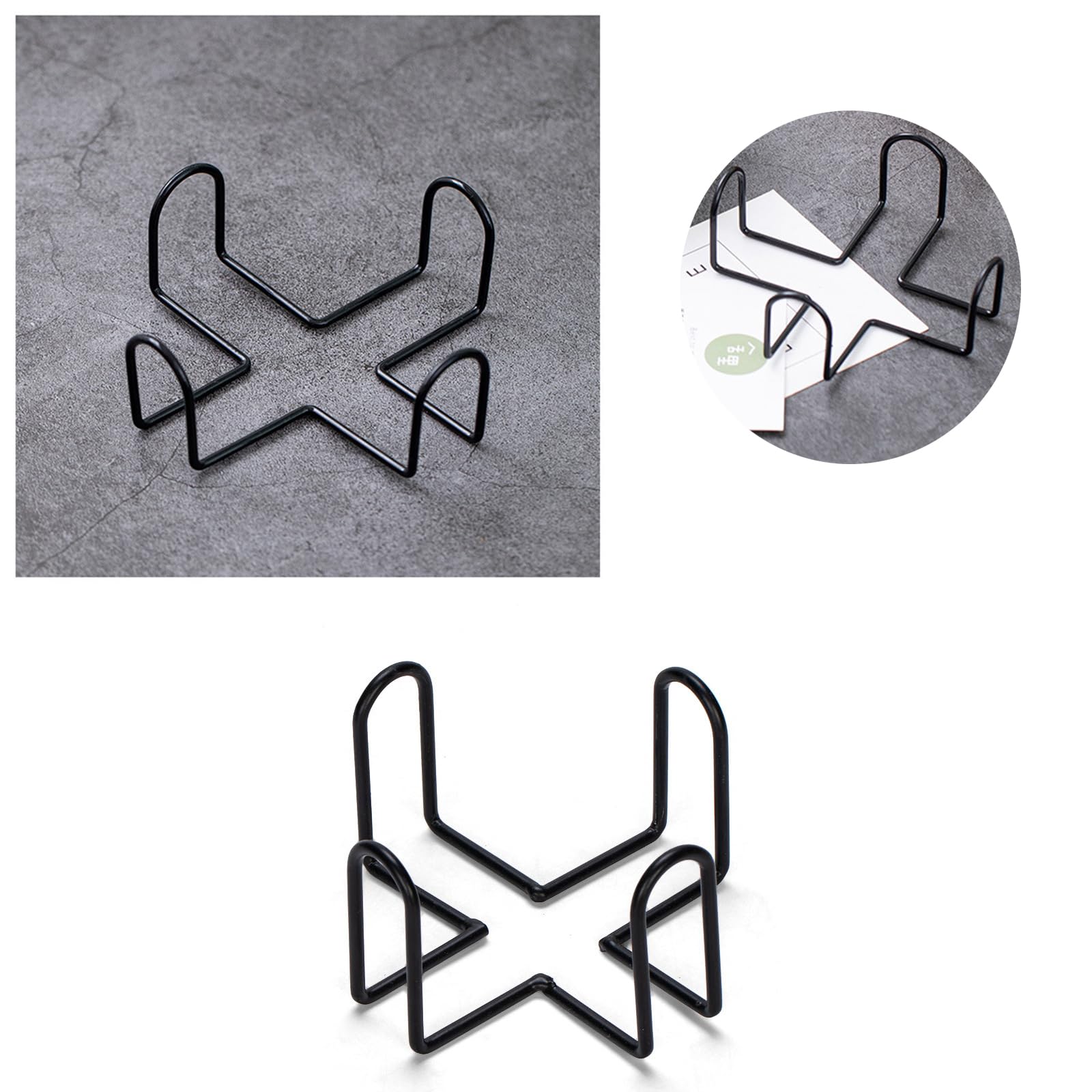 Posavasos Soporte de Metal 2 Piezas, Hierro Colocación Vajilla para Cocina y Sala