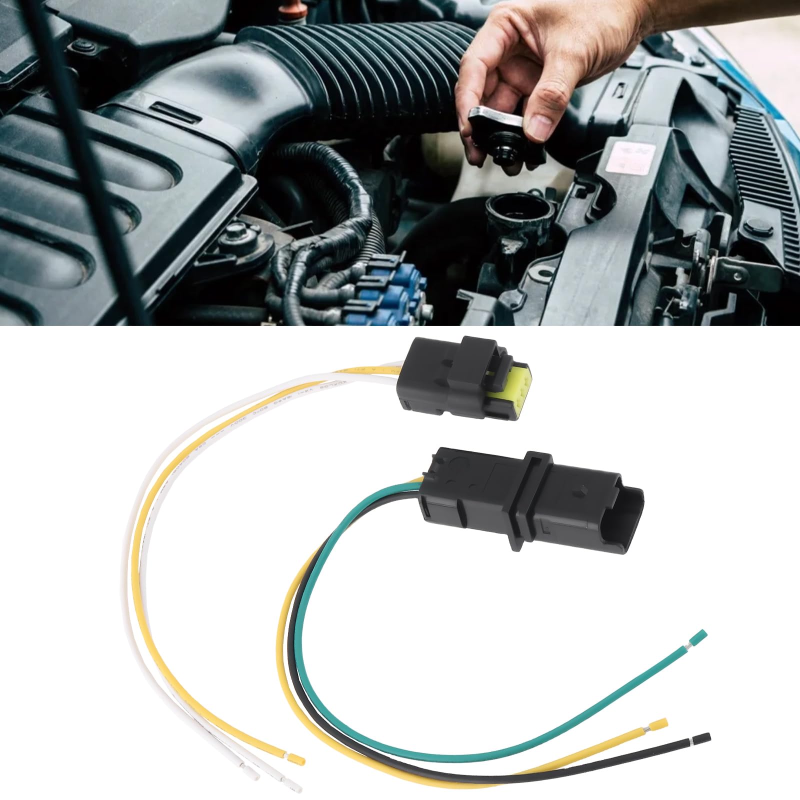 OTOTEC Lot de 2 connecteurs à 3 broches pré-câblés 211PC032S0049+211PL032S0049 pour capteur de voiture