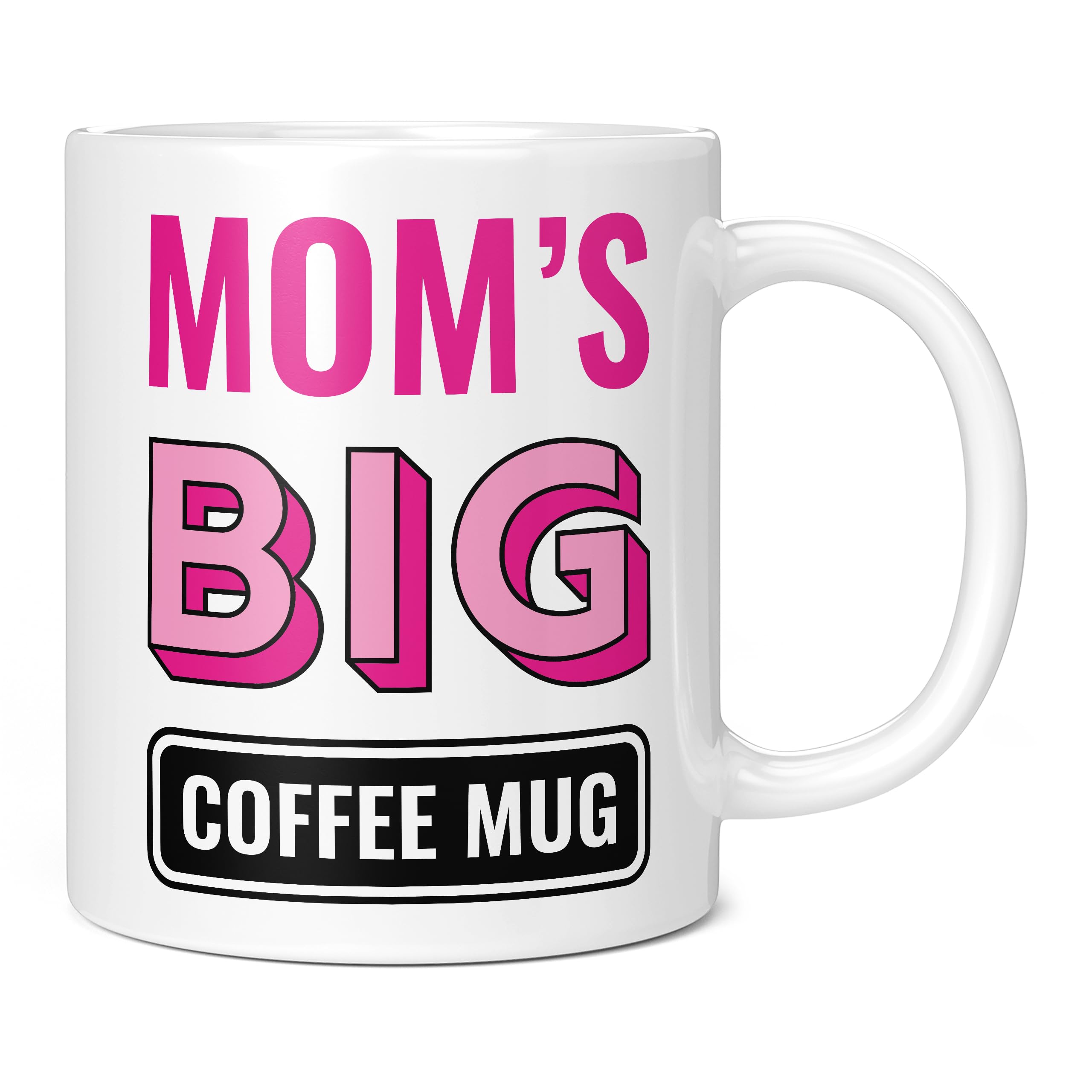 Mug Monster - Mom's Big Coffee Mug, Mother's Day Gift, Birthday Present for Mom, Giant Mugs for Women, Huge Cup Hot Drinks, Oversized Coffee Cup, Extra Large Ceramic Gift