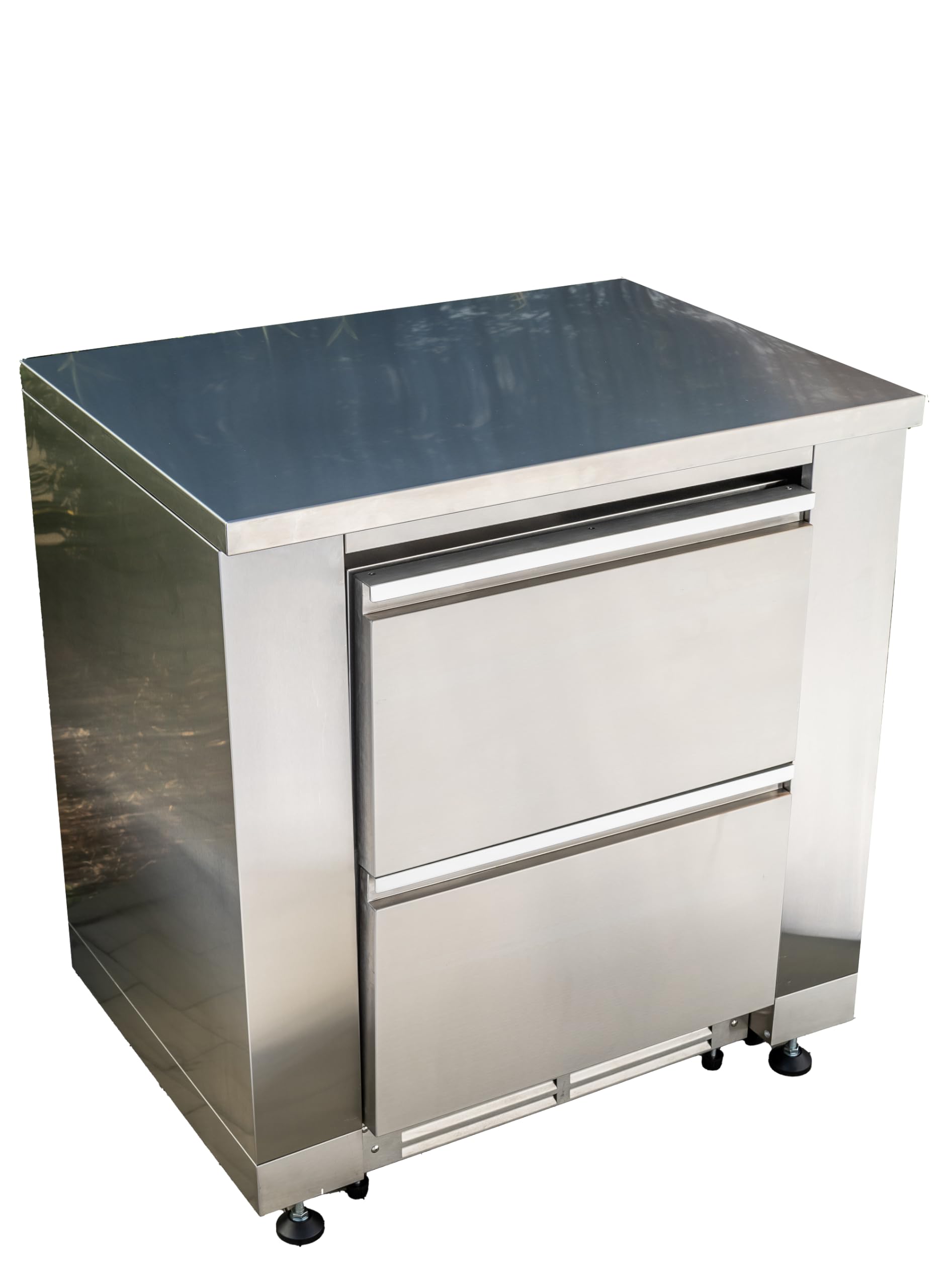 Ondis24 Outdoor-Küche Kühlschrank Schubladen mit Korpus (Edelstahl)