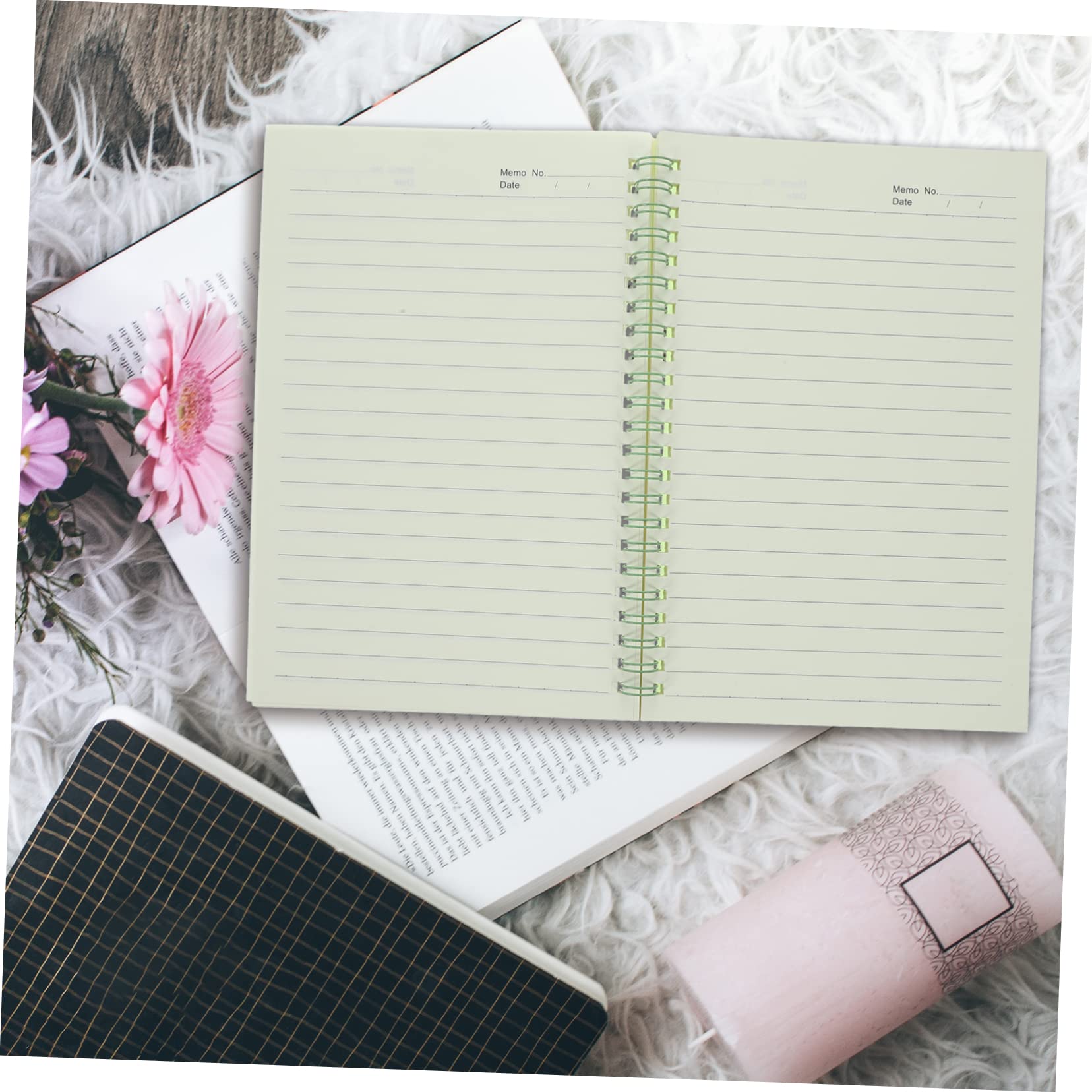 SEWACC 4piezas Libro de Bobinas Retro Cuaderno Espiral de Libreta Bonita para Útiles Escolares Universitarios y Cuadernos para Tomar Notas el Trabajo