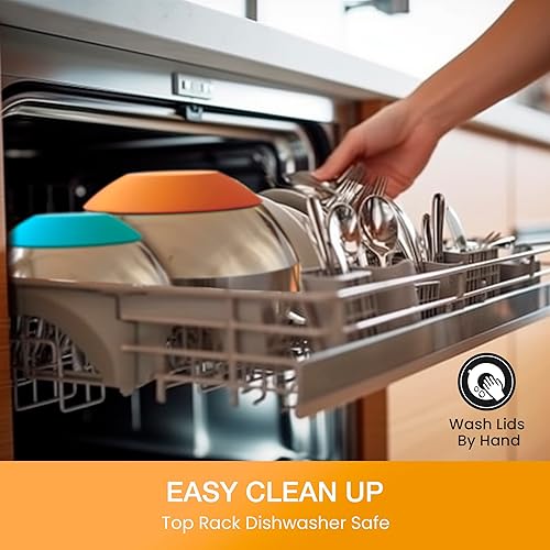 Miniatura 7 de Cuencos para mezclar con juego de tapa, cuencos para cocina con tapas, cuencos anidables con 3 accesorios de rallador y parte inferior