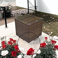 Vista 5 de 1.06 Inch Height Patio Furniture Risers l Shape Rubber Outdoor Couch Sofa Legs Feet Replacement Set with Screws 4 Pcs