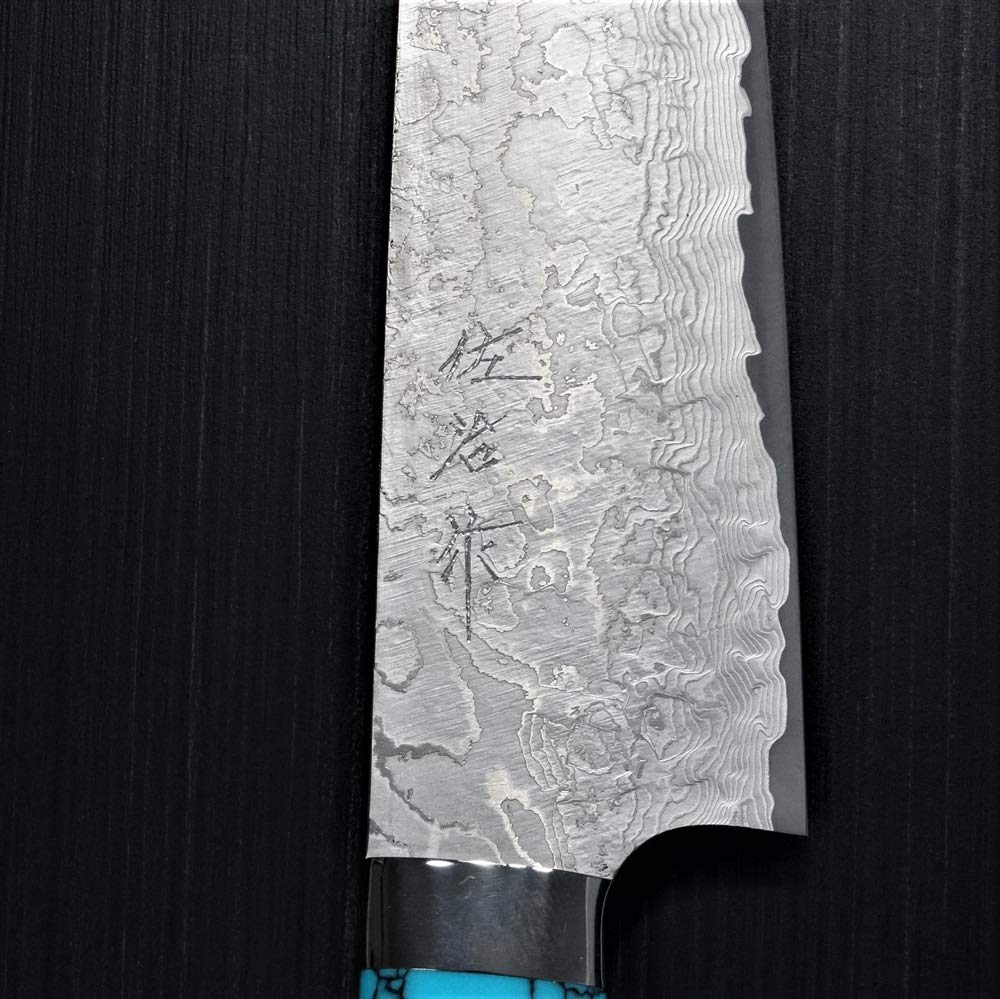 Amazon｜佐治武士 包丁 ダマスカス マット仕上げ 牛刀 210mm 粉末