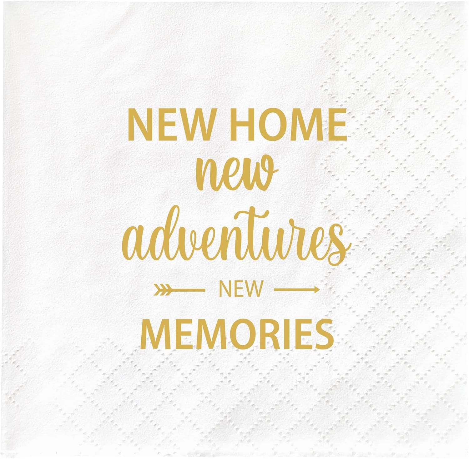 Joyiou Housewarming Gifts Napkins for New Home, Unique First Time House Owner Presents Gift Ideas for Men Women Couples, Housewarming Party Decoration Supplies Favors, 45x4.5In 50Pcs 2Ply