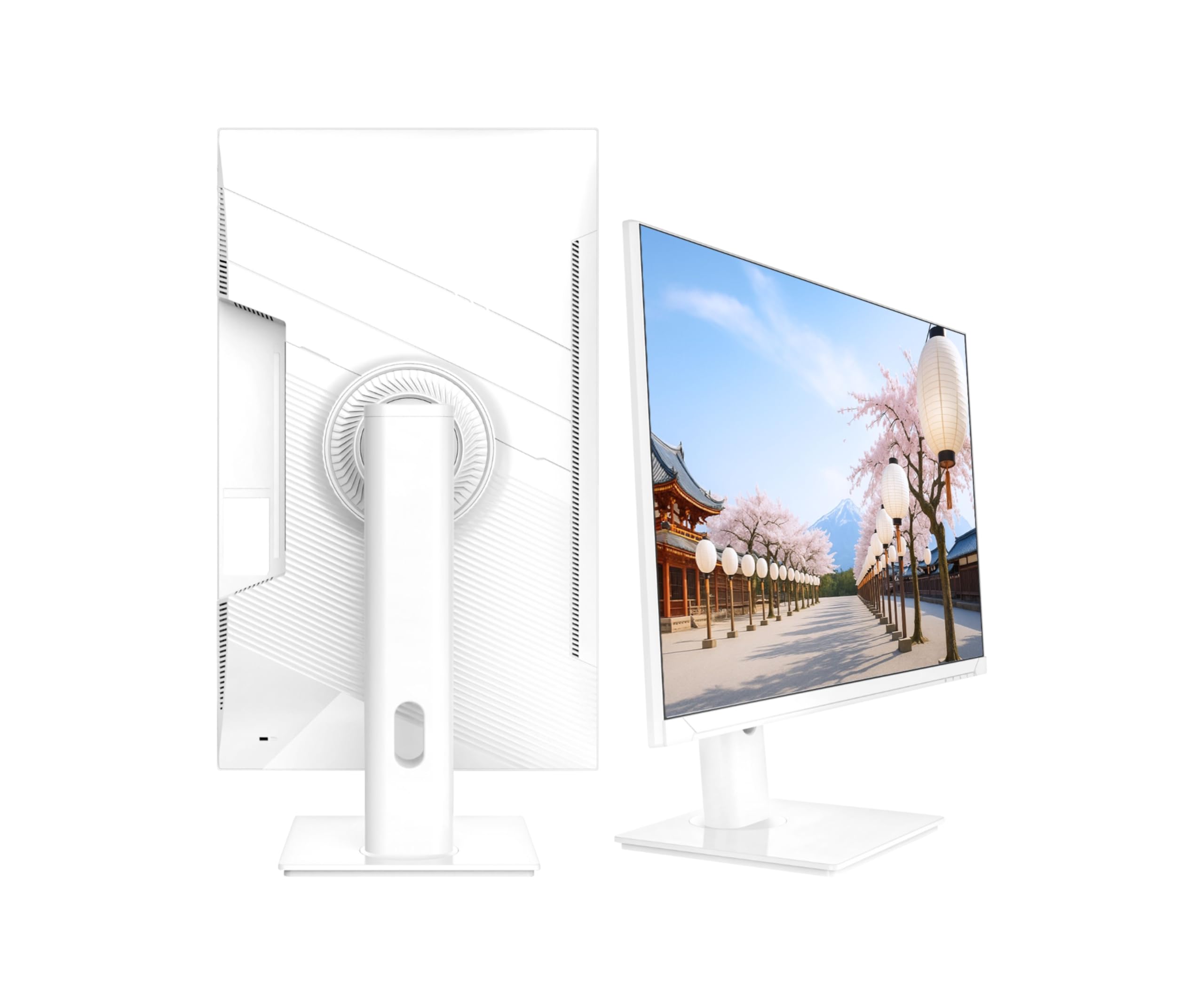 JapanNext Monitor Bianco 27" IPS WQHD (2560x1440) | HDR | Ricarica via USB-C (65W) | Altezza e Inclinazione Regolabili (HSP) | 100% sRGB G-Sync/FreeSync | JN-i27QR-C65W-HSP-W