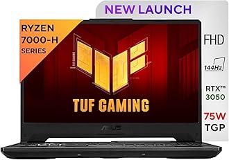 TUF Gaming A15, AMD Ryzen 7 7435HS, NVIDIA GeForce RTX 3050, 16GB RAM, 512GB SSD, FHD 144Hz 250 nits, 15.6", Windows 11, MS Office, Black, 2.30KG, FA506NCR-HN075WS Gaming Laptop