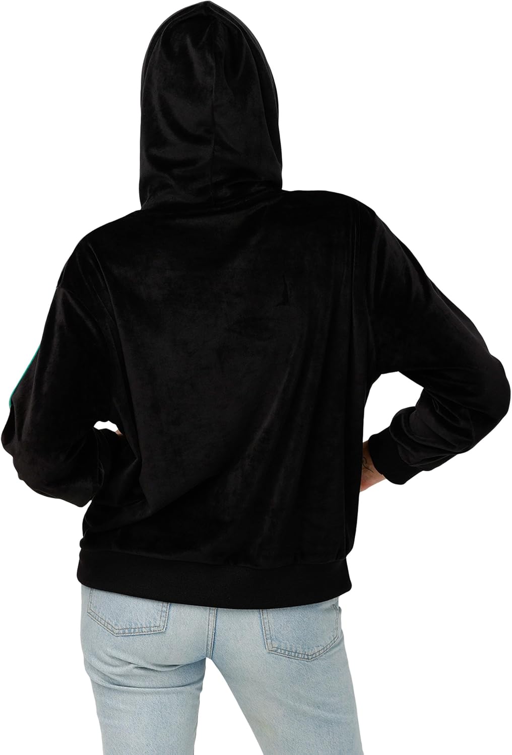 FOCO NBA womens Nba Team Logo Fashion Velour Hooded Sweatshirt - Image 2