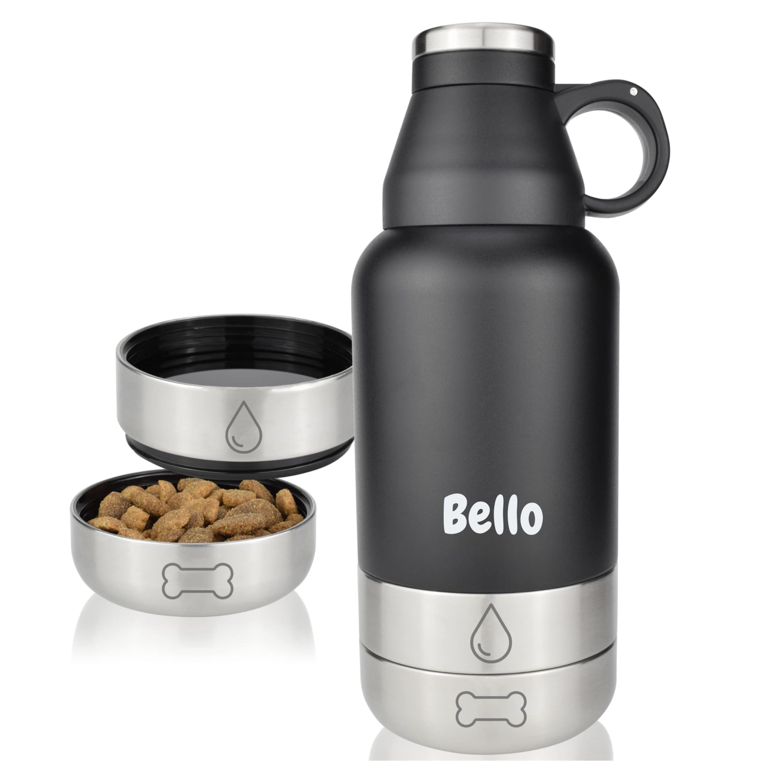 Bouteille d'eau pour chiens Milu 950ml contre la déshydratation en voyage