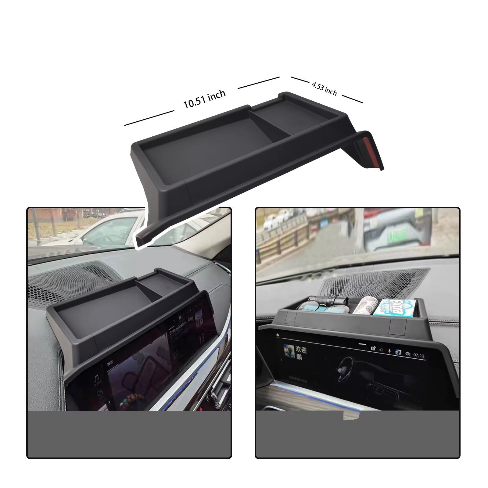 Compatibile Con BMW Per X5 G05 X7 G07 Console Centrale Portaoggetti Cruscotto Vassoio Organizzatore Montato Su Cruscotto Supporti Telefono Scatola Organizzatore Abitacolo