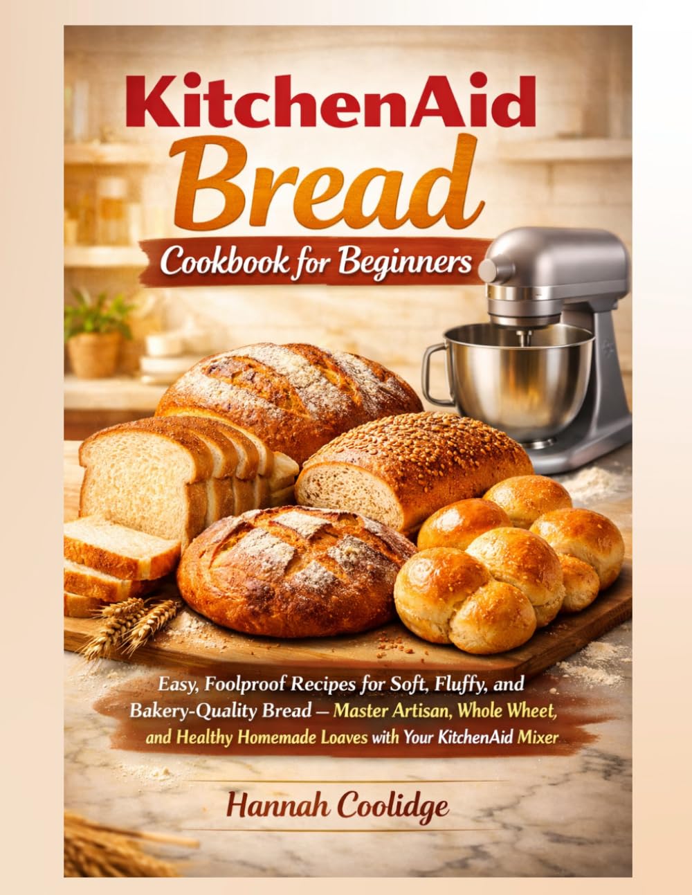 KitchenAid Bread Cookbook for Beginners: Easy, Foolproof Recipes for Soft, Fluffy, and Bakery-Quality Bread — Master Artisan, Whole Wheat, and Healthy Homemade Loaves with Your KitchenAid Mixer
