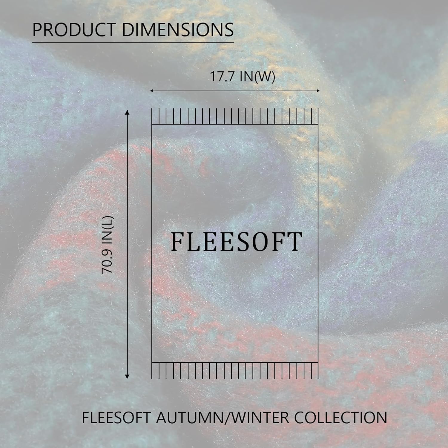 Womens Winter Scarf,Colorful Plaid Long Shawl Large Scarves Cashmere Feel Cold Weather Thick Blanket Scarfs - Image 4