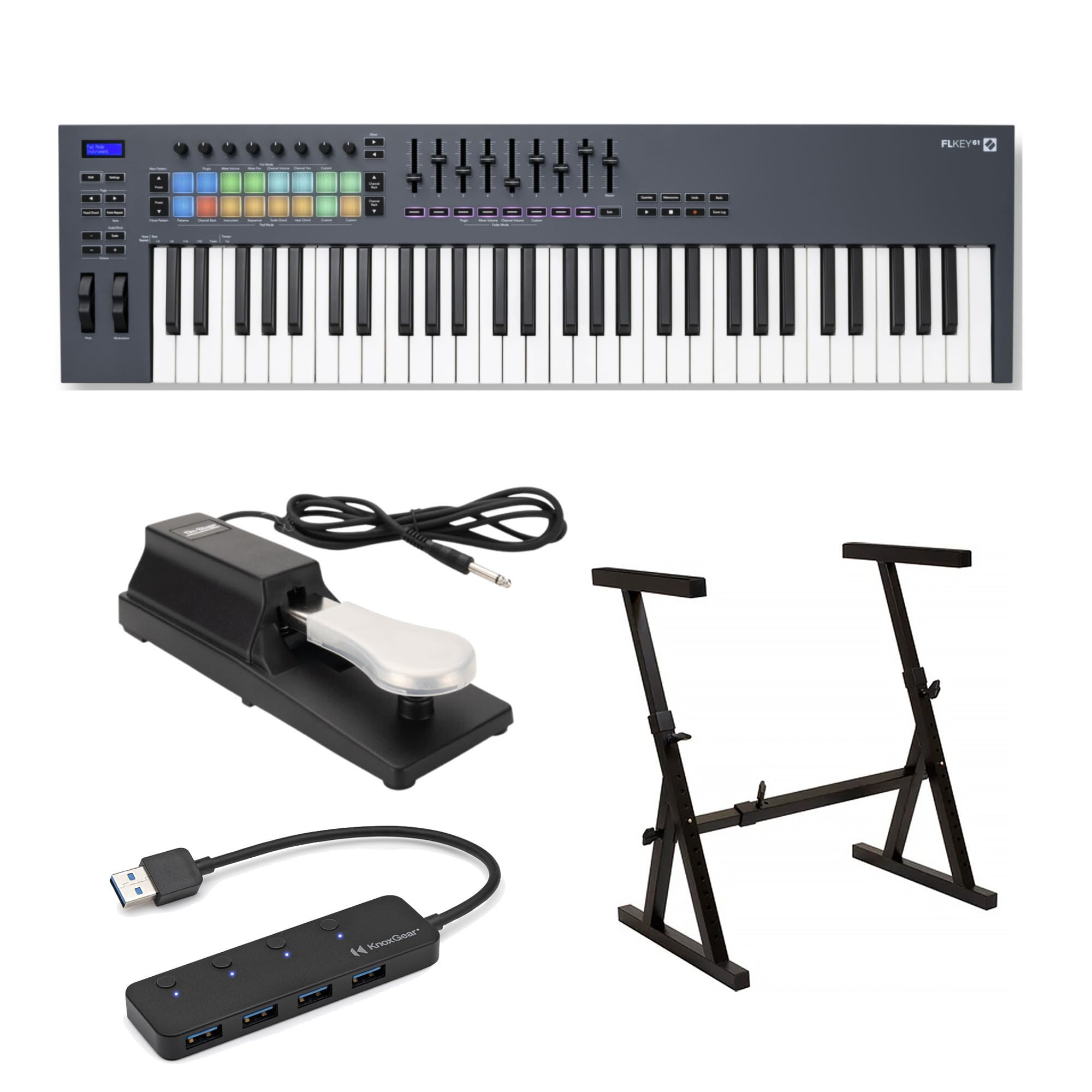 Amazon | Novation FLkey 61キーMIDIキーボードコントローラー - 速度