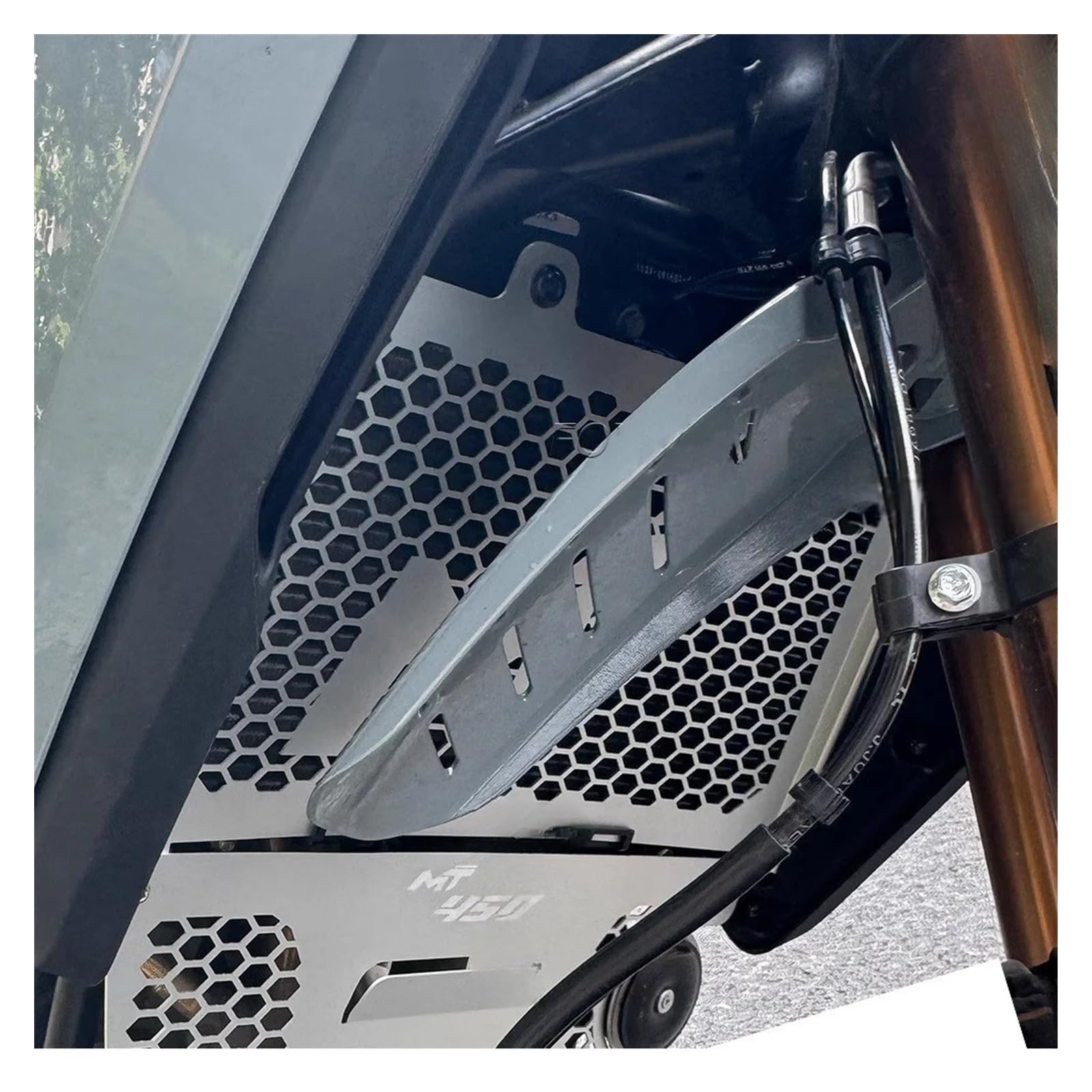 motociclistica Griglia Radiatore del Radiatore PER CFMOTO 450MT 450 MT 2024 Accessori Per Moto Protezione Anteriore Protezione Serbatoio Acqua Copertura Motore Griglia Protezione Ventola