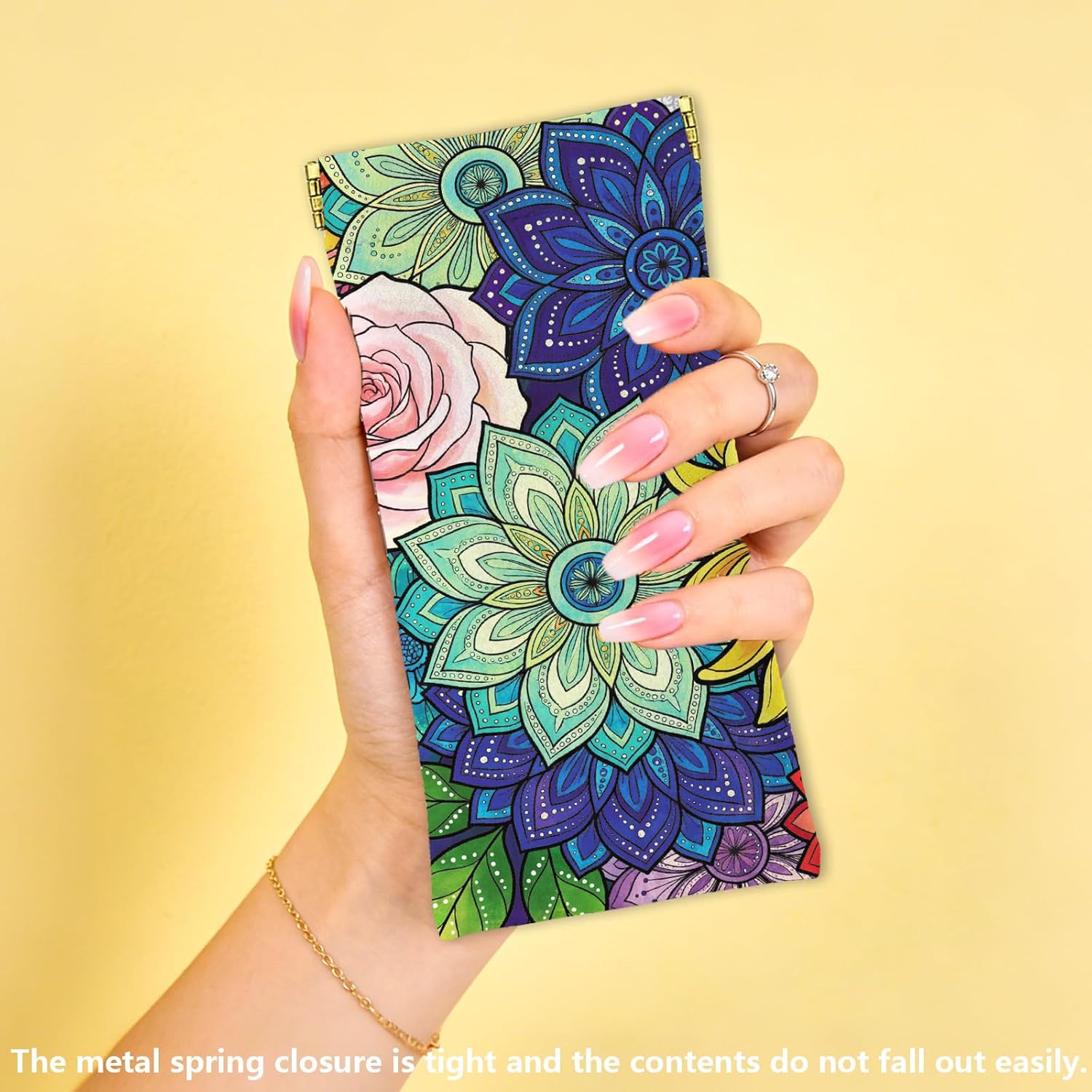 GLOBLELAND 2 Pcs Oil Painting Flowers Soft Glasses Case Squeeze Top Eyeglass Case Portable Sunglasses Pouch for Women Men