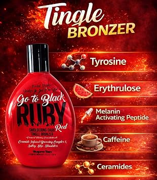 Go To Black Ruby Red Smoldering Dark Tingle DHA Bronzer 12oz