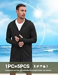 COOFANDY Men's UPF 50+ Sun Protection UV Jacket Lightweight Zip Up Hoodie Sun Shirt for Fishing Running Hiking Outdoor