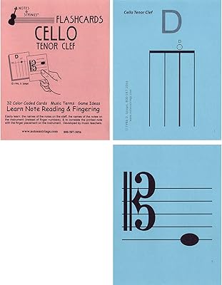 Notes & Strings Cello Tenor Clef 4.25
