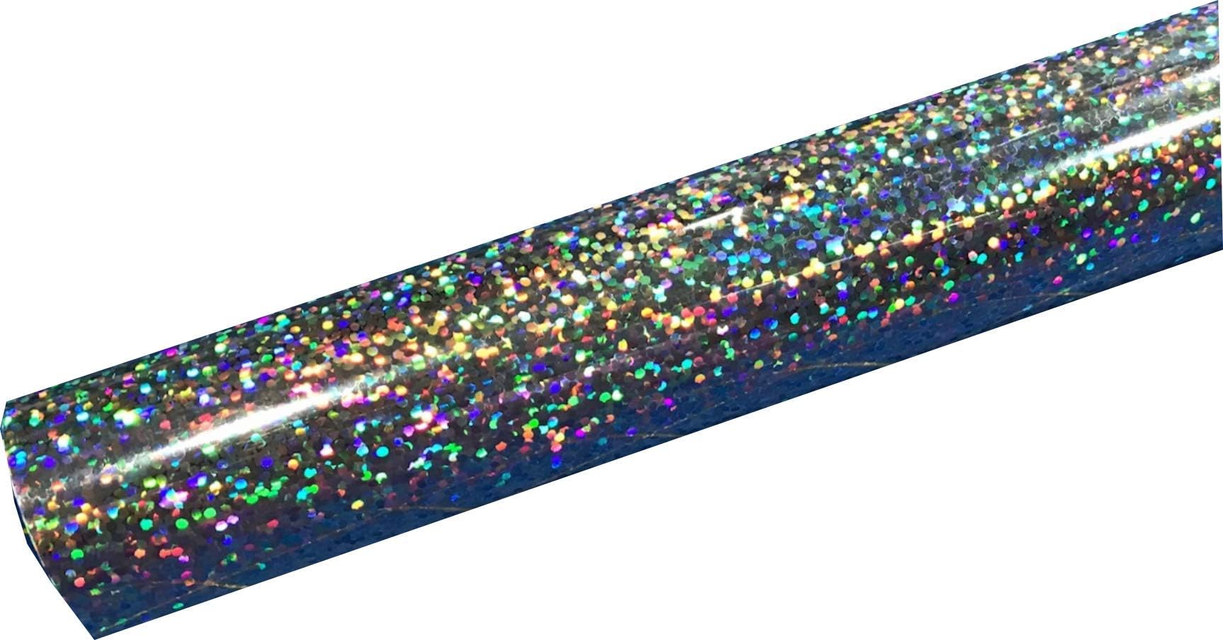 Siser Holographic HTV 20"x3ft Roll - Iron on Heat Transfer Vinyl (Silver)