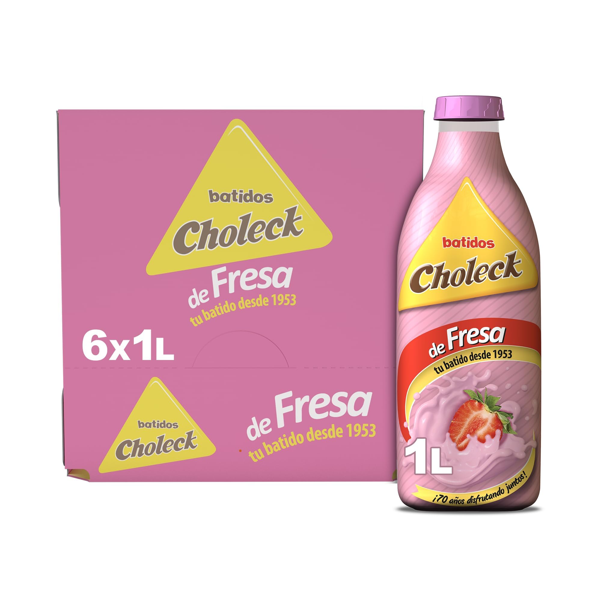 Choleck Batido de Fresa - Pack 6x1L