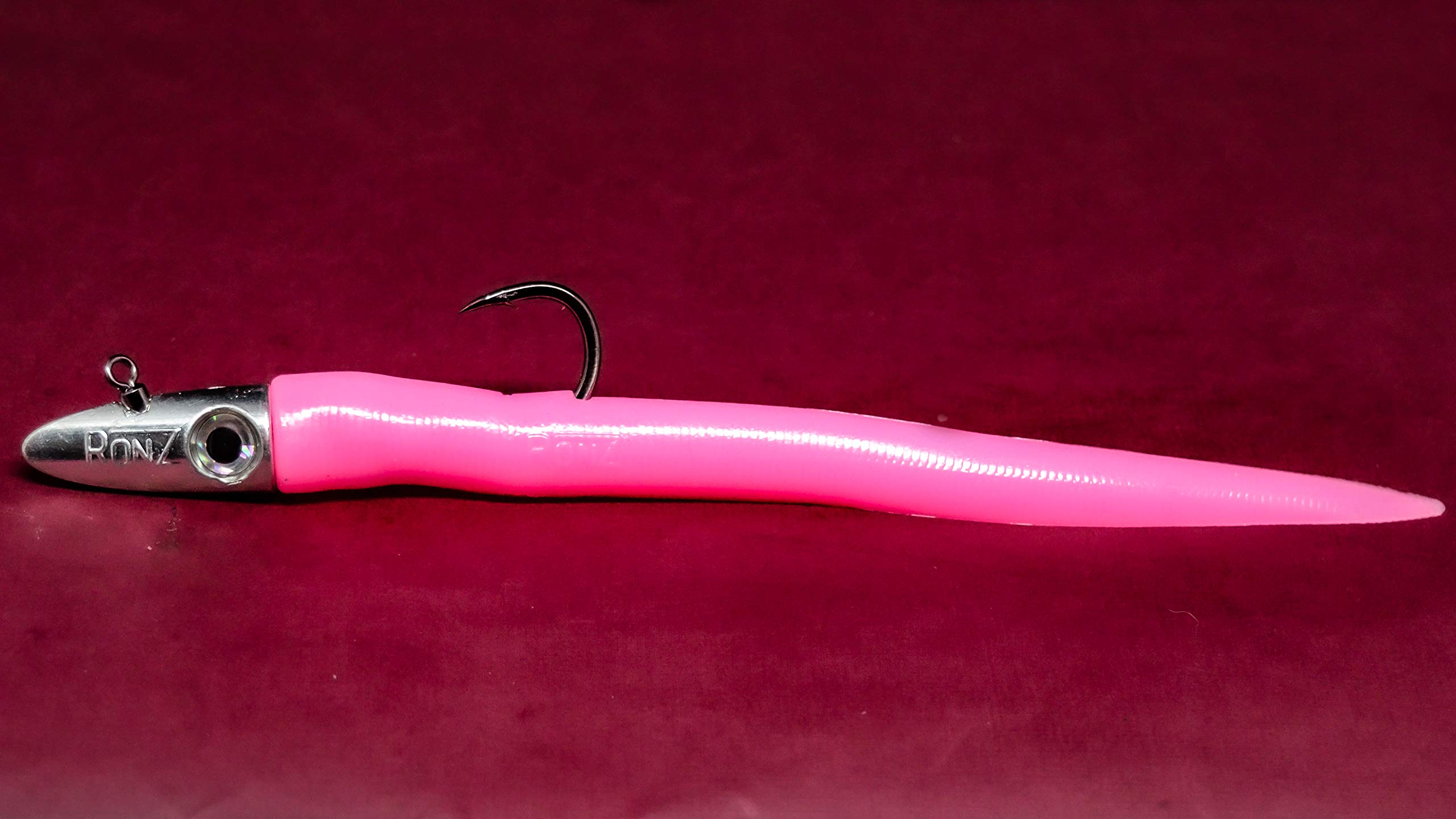 RONZ Lures Big Game Heavy Duty Series 8" (4X802ZPF) (Pink Fluorescent)