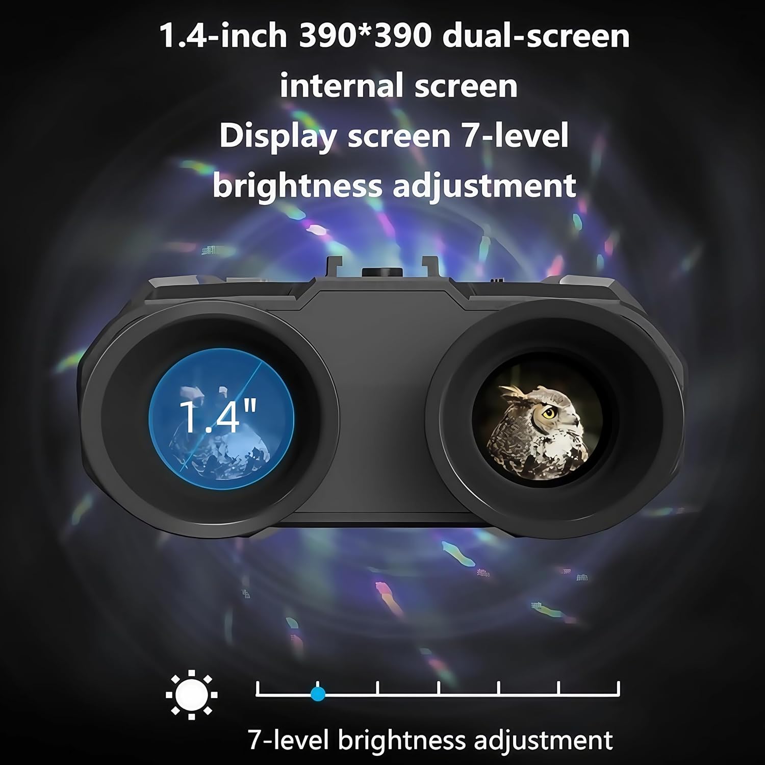 Night Vision Goggles，Qpingan 4K HD Infrared Tactical Night Vision Binoculars for Adults with Head Mounted Dual 1.4" Screen 8X Digital Zoom 3000mAh Battery 32G Card for Hunting Essentials Gifts for Men