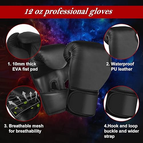 Miniatura 5 de Saco de boxeo de pie para adultos, soporte para saco de boxeo de 70 pulgadas, bolsa pesada de boxeo con soporte, saco de boxeo independiente para