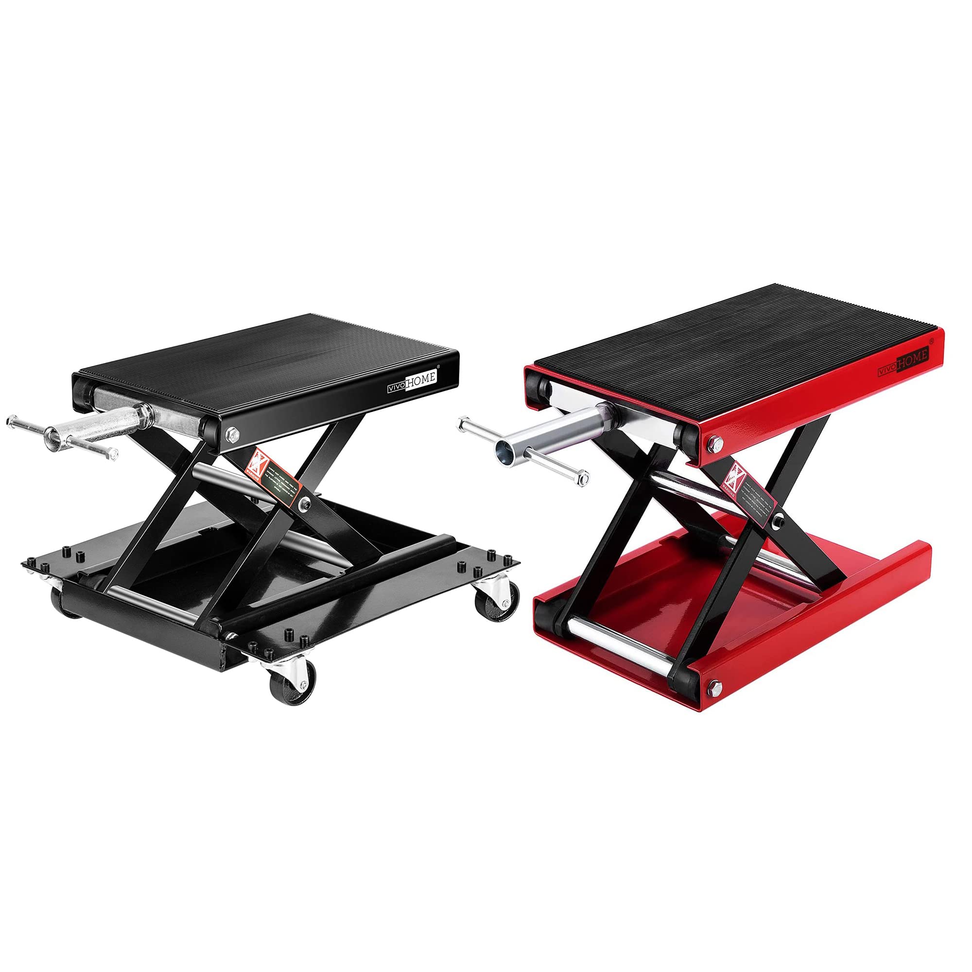 Buy VIVOHOME 1100 Lbs Steel Wide Deck Motorcycle Lift ATV Scissor Lift