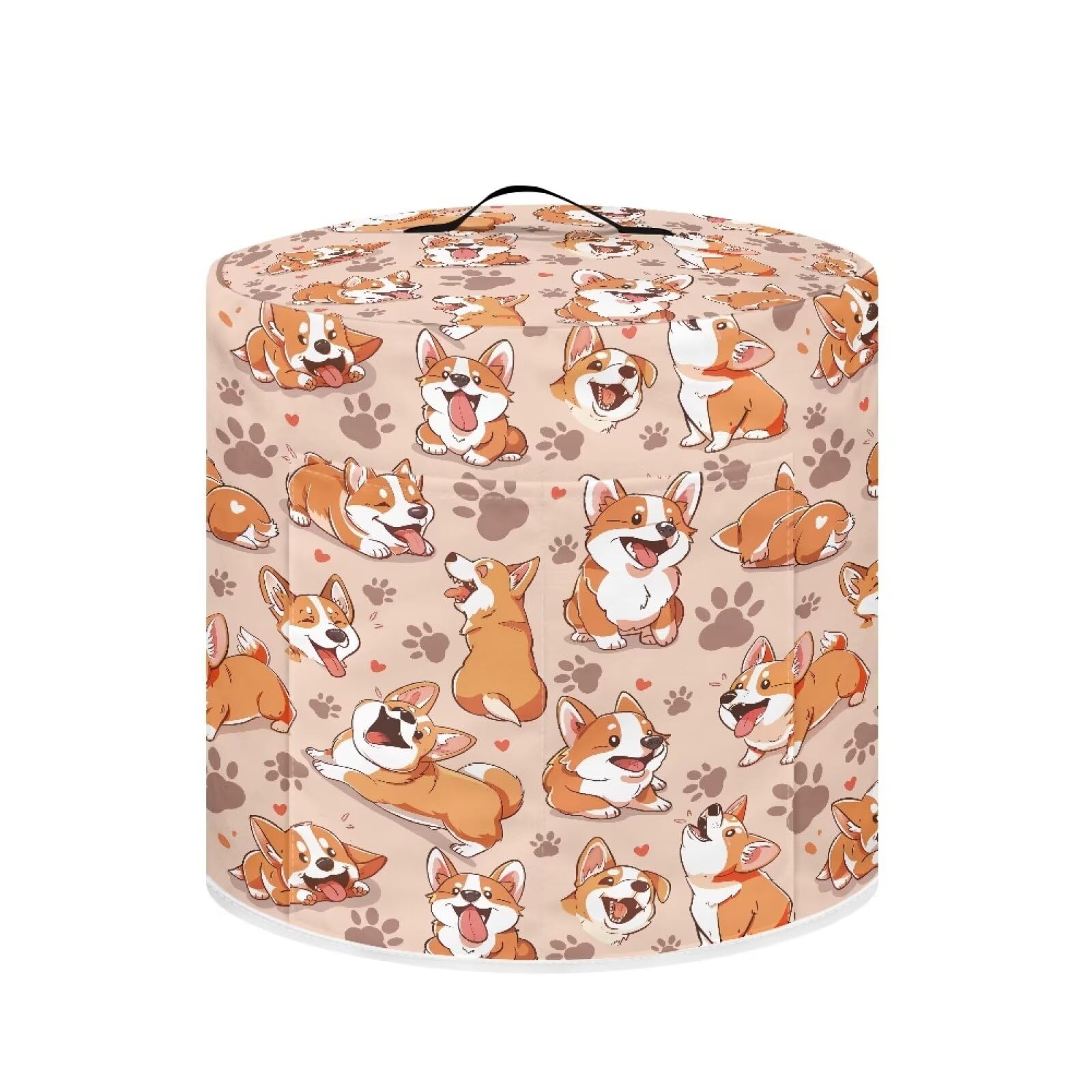 Dog Paws Air Fryer Cover Dust Cover Cute Instant Pot Cover Portable with Handle Small Appliance Decor Suitable