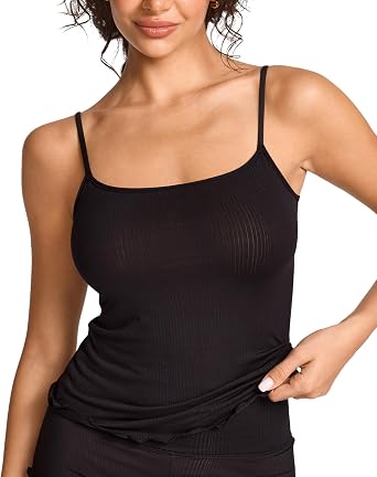 Natrelax Modal Ribbed Cami Tank Tops