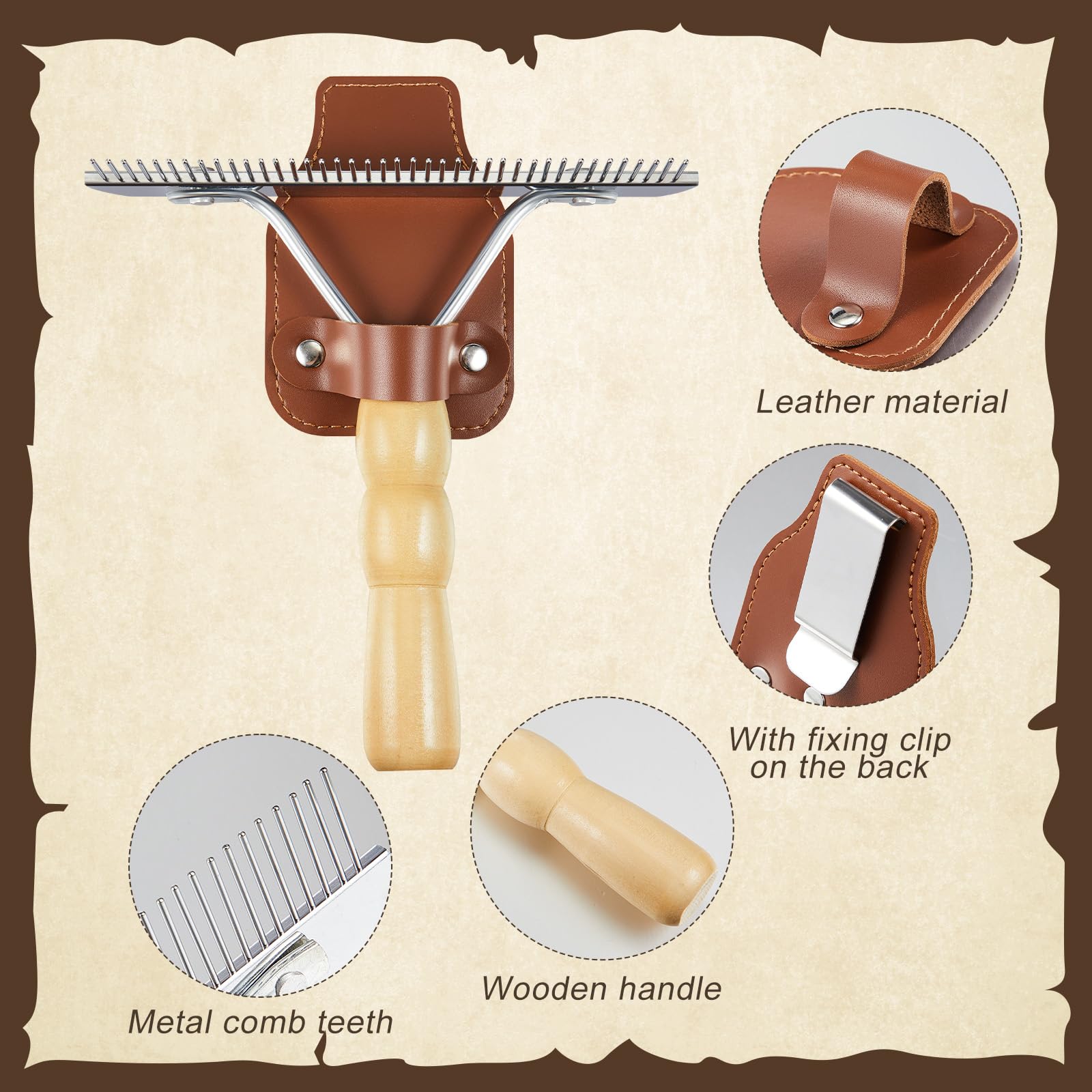 Horse Show Comb & Holder - Grooming Set -3